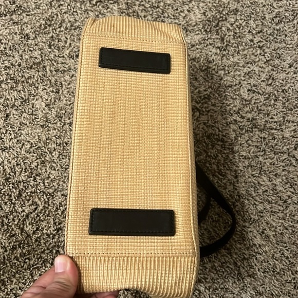 Preston & York Straw Top Handle Bag with Black Bow | Coastal Chic - Picture 4 of 9